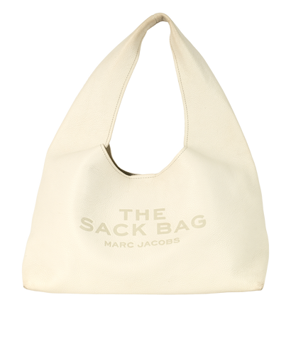 The Sack Bag, &pound;230, Handbags, White, Leather, Front view